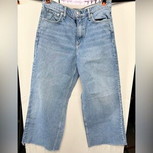 rag & bone Women's Andi ankle high rise wide leg